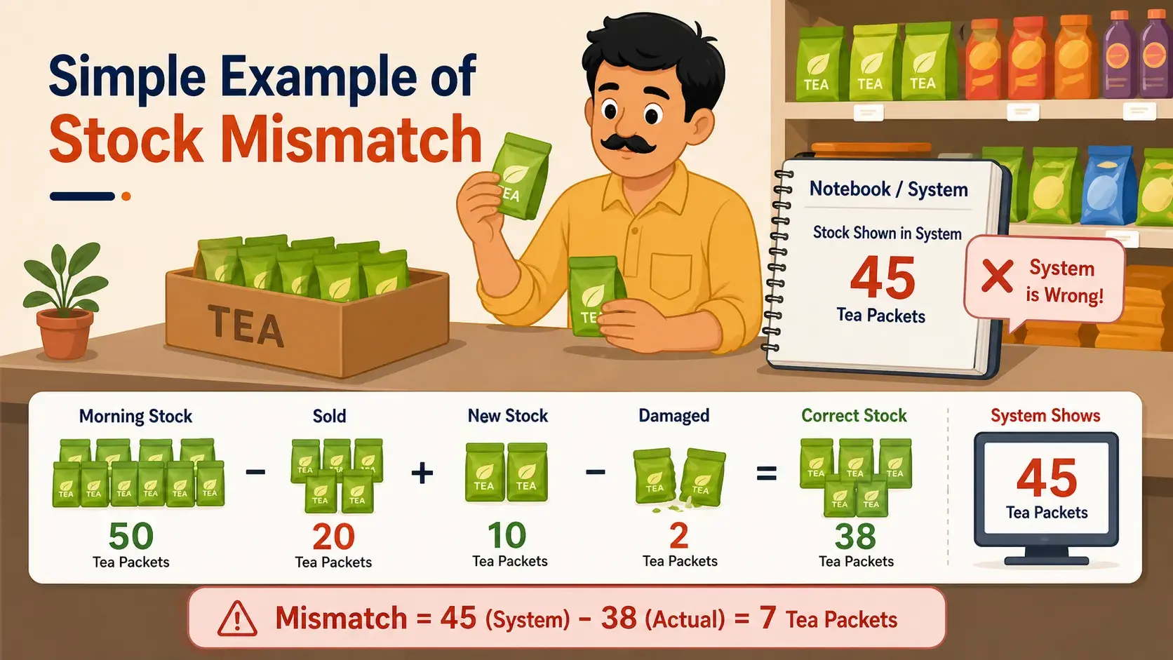 Simple Example of Stock Mismatch